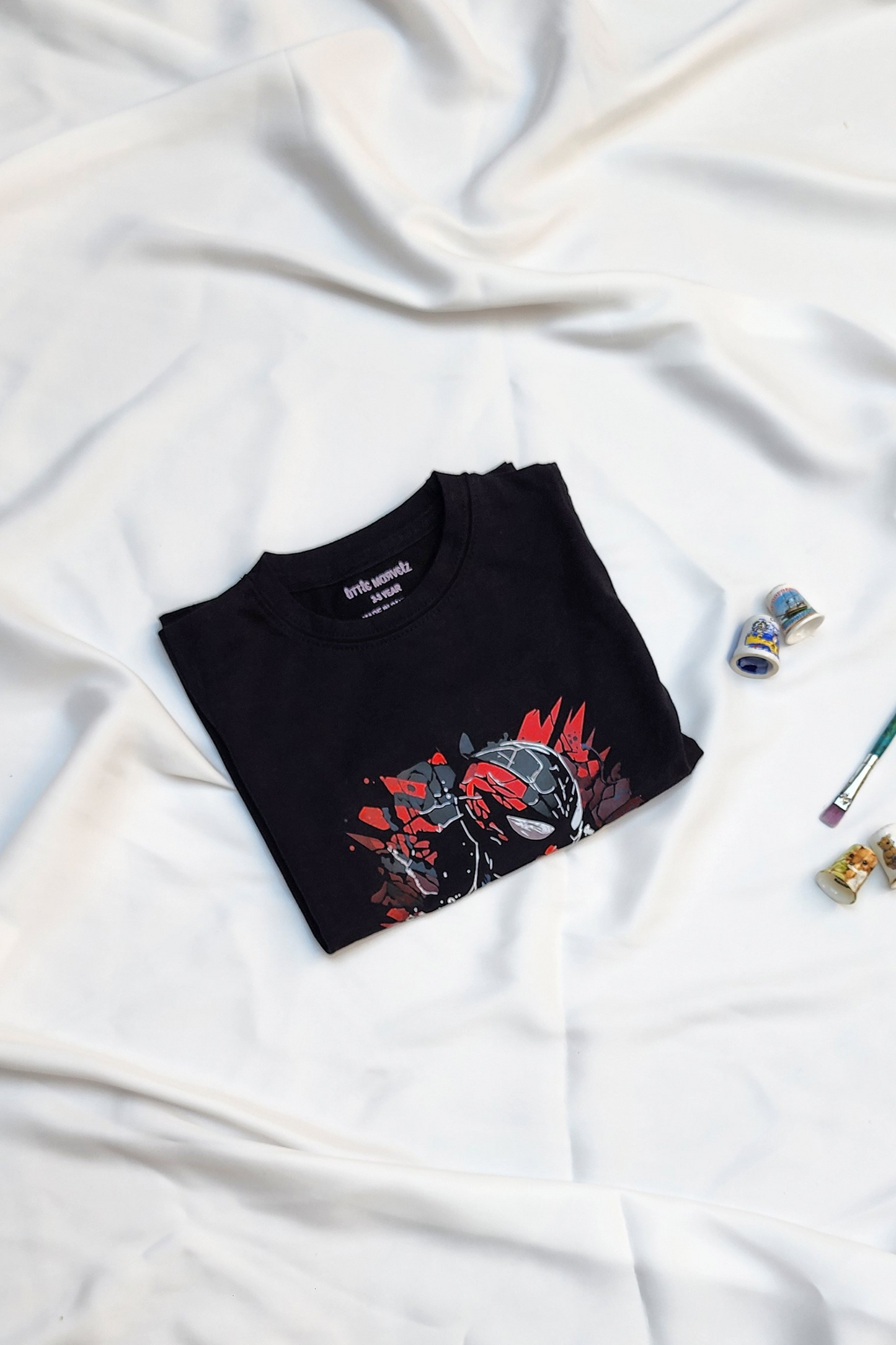 Black Kids Spider Man T shirt