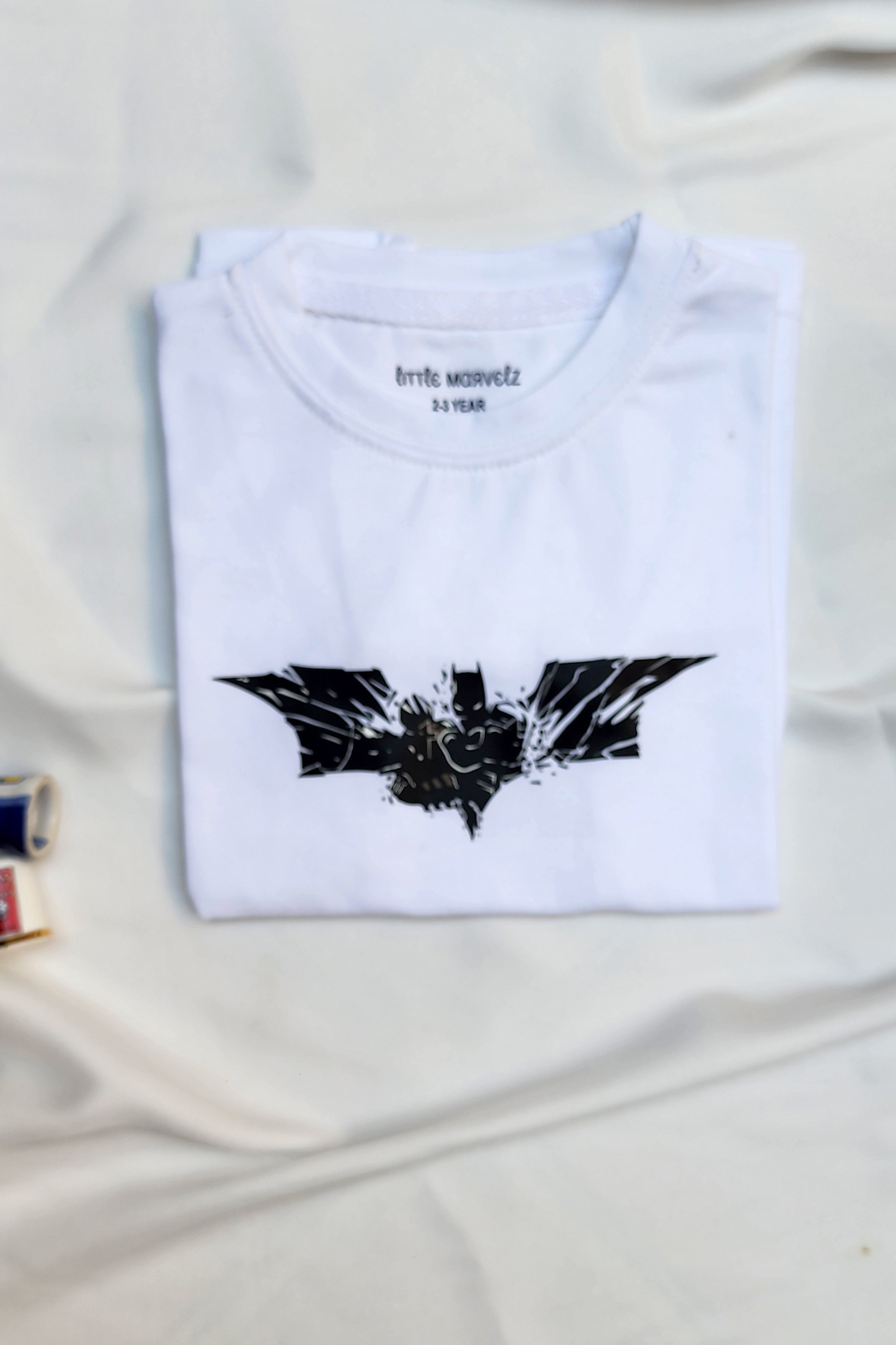 Bat Man White Kids T-shirt